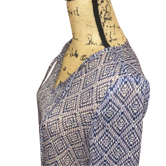 Forever 21 Sheer Abstract Print Boho Blouse Size S - Picture 5 of 7